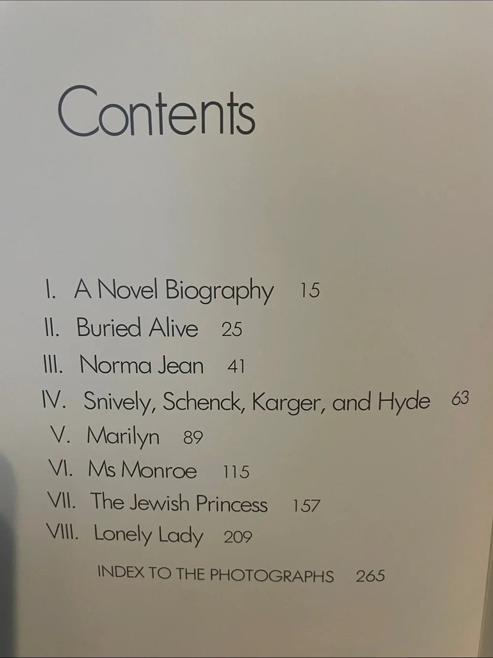 N/A marilyn biography